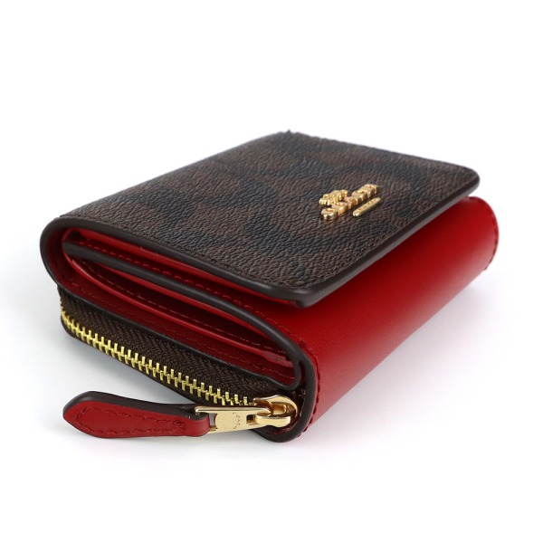 Brandol / COACH コーチ 三つ折り財布 シグネチャー コンパクト