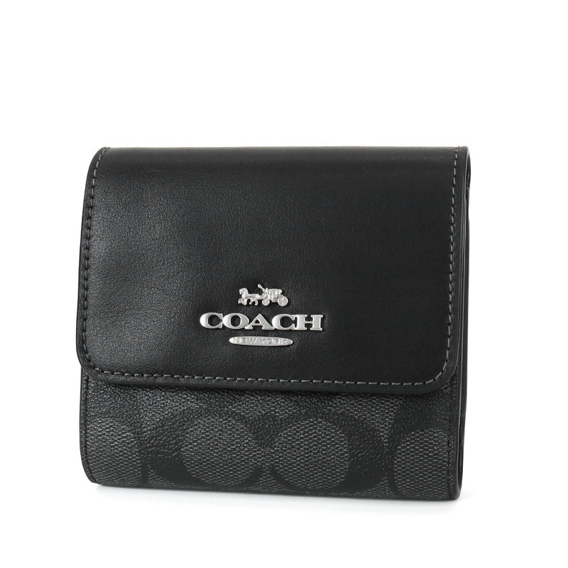 Brandol / COACH コーチ 二つ折り財布 シグネチャー スクエア ミニ