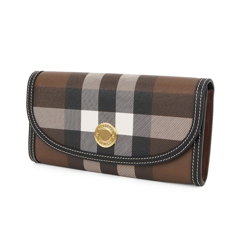Brandol / BURBERRY バーバリー 長財布 ヴィンテージチェック ブラウン