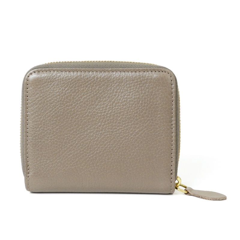 Brandol / IL BISONTE イルビゾンテ 二つ折り財布 レザー グレージュ