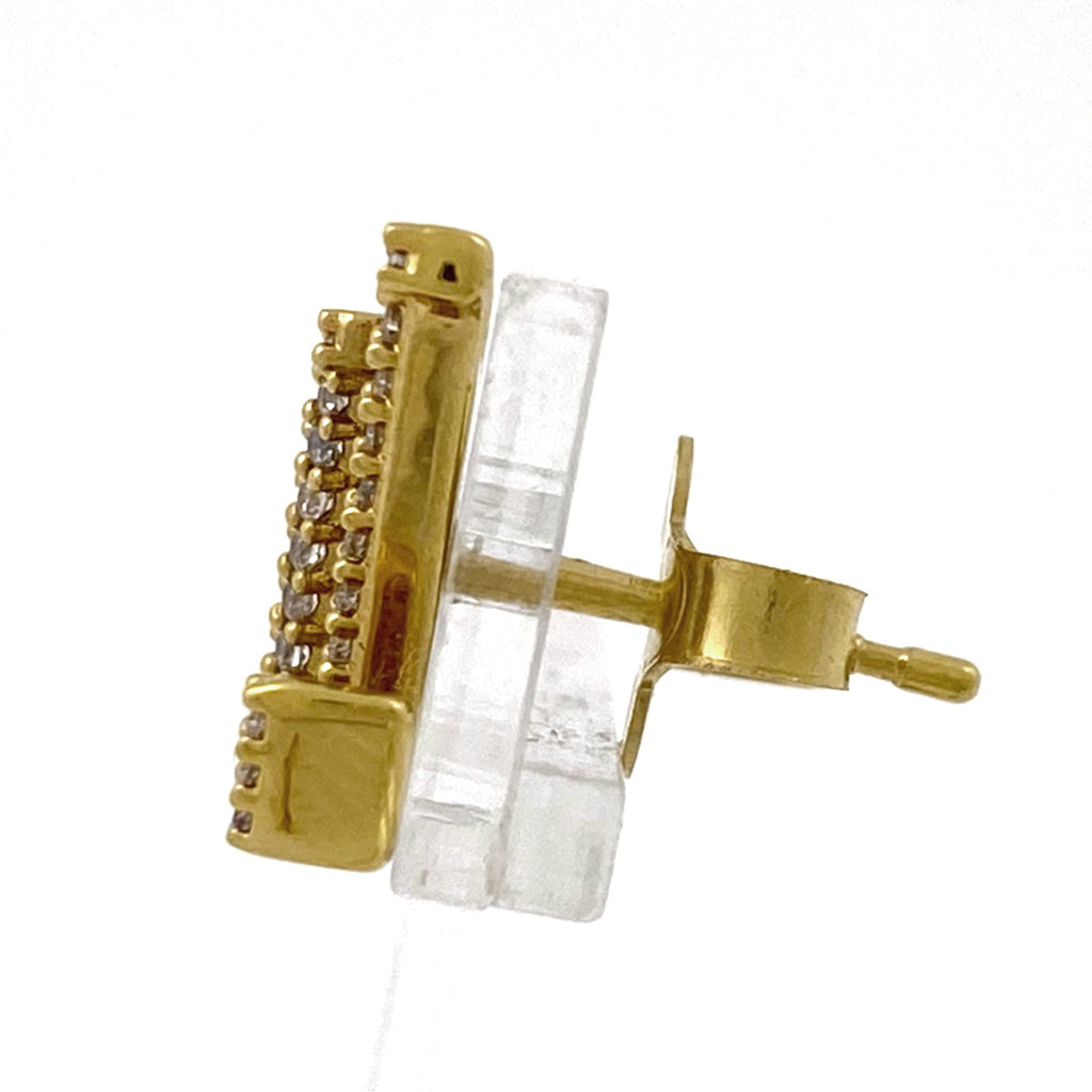 即発送】ルイヴィトン LV アイコニック ストラスゴールドピアス#057488