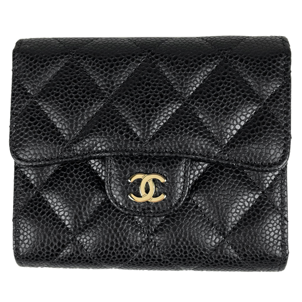 シャネル 二つ折り ストア キャビアスキン デカココ 財布 値下げ