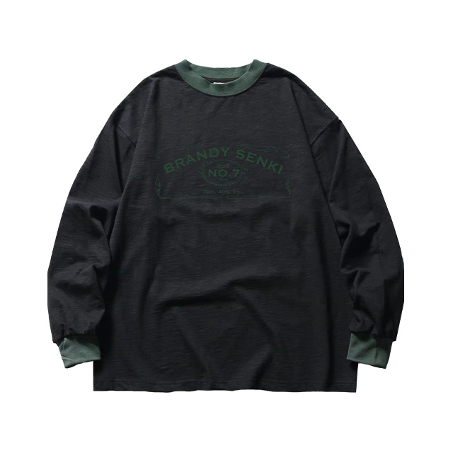 ブランデー戦記 BUTTERFLY BIG ロンT ブラック ブランデー戦記