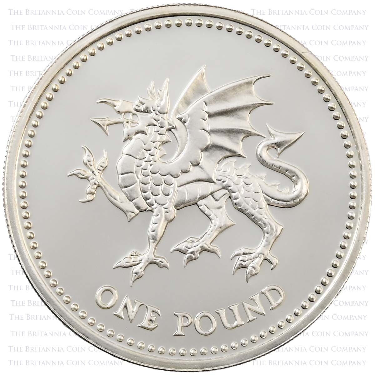 Piedfort Silver 2000 Welsh Dragon £1 : Royal Mint | The Britannia