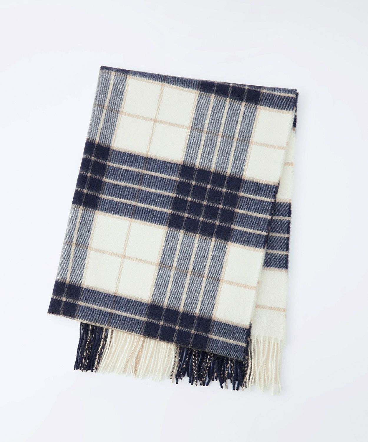 大判チェックストール(定番)(カシミヤ) 全7色 | BRITISH MADE