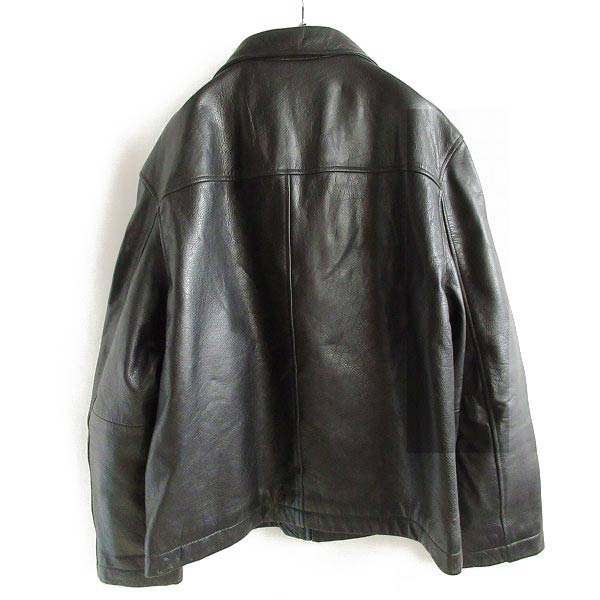 美品 Timberland ティンバーランド Tバック 肉厚 レザー ジャケット 黒