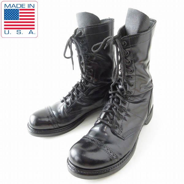 USA製 米軍 CORCORAN コーコラン 12ホール ジャンプブーツ 黒 10.5D