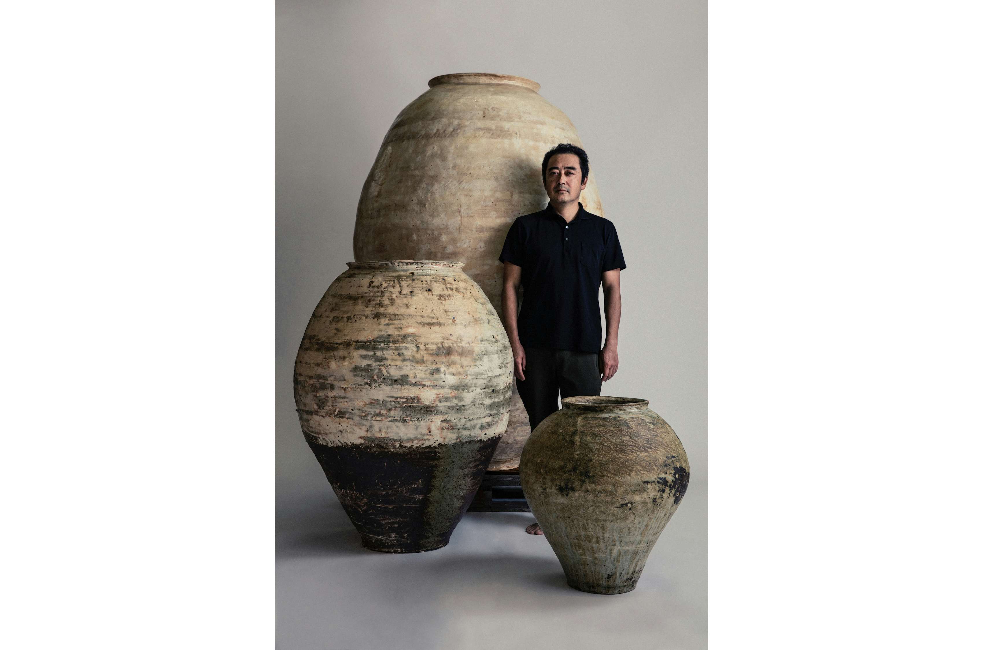 大型 水かめ 壺 かめ 陶器 陶芸 ガーデニングオブジェ