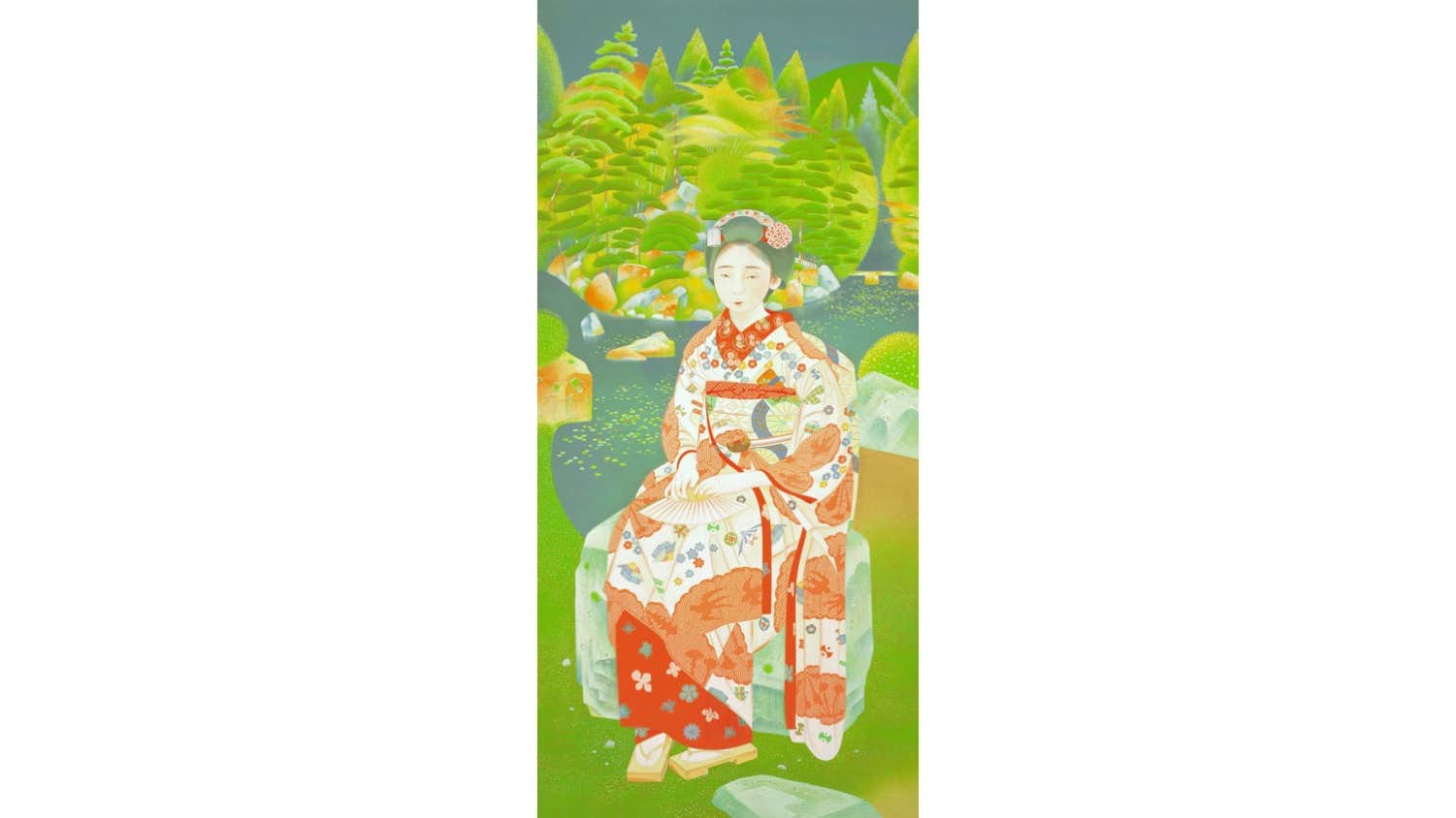 稀、棲鳳十二富士画帖（多色刷り木版画)竹内栖鳳画、明治27