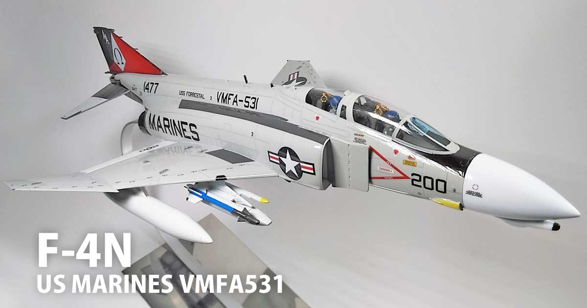 ☆未展示美品☆ホビーマスター F-4N ファントムII1/72 CVW-5艦載