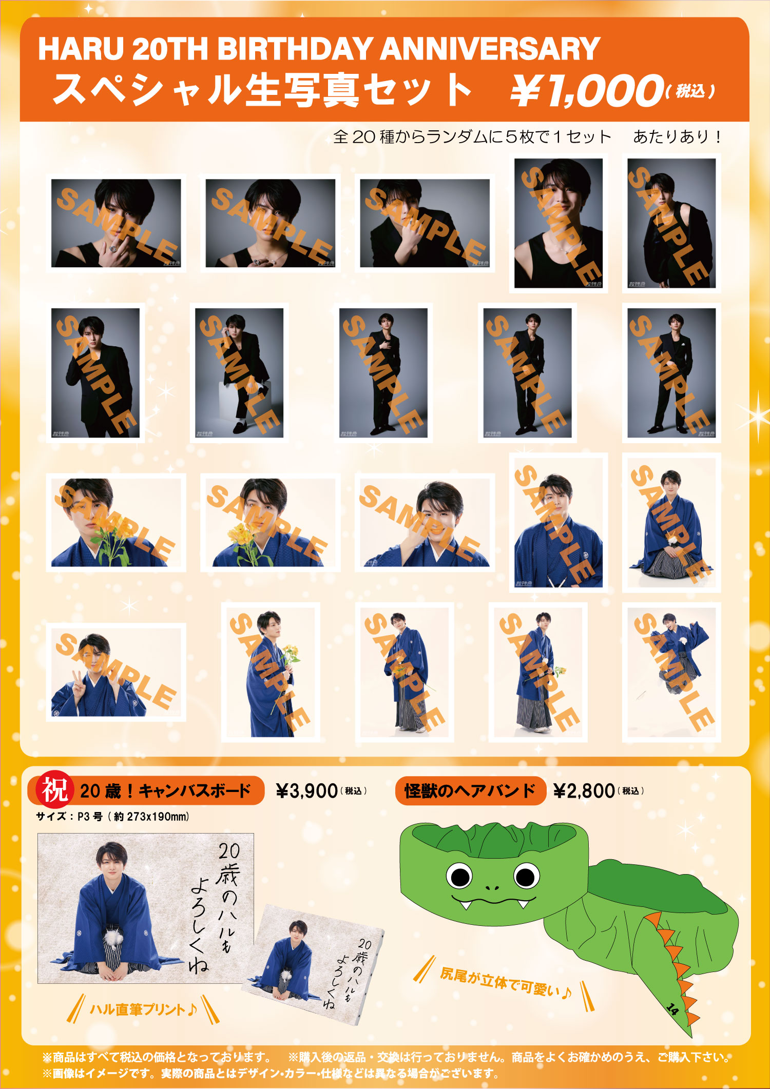 超特急 ハル 柏木悠 ミニフォト サイン 超特急 14号車 ハル サイン 柏木悠