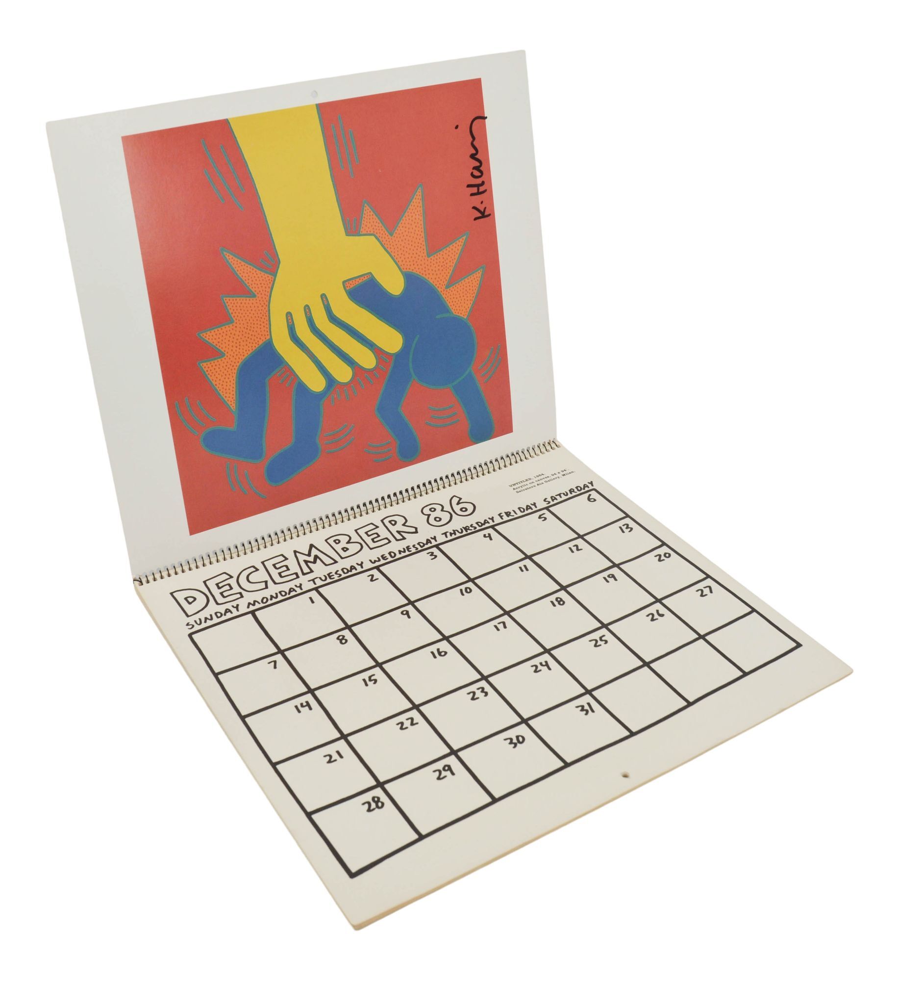 Keith Haring 1987 Calendar | Keith Haring | First Edition