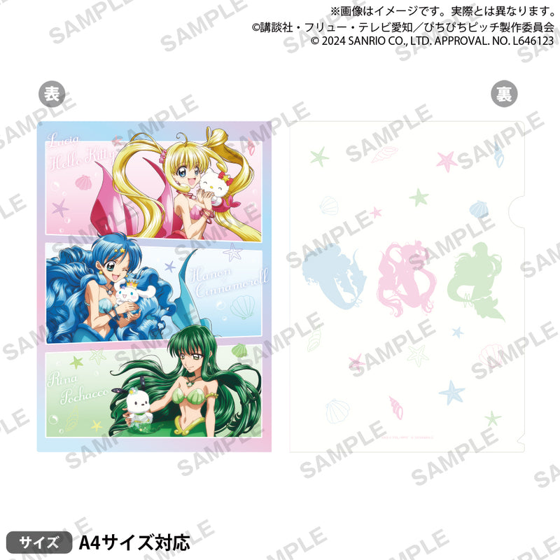 ぴちぴちピッチ×サンリオキャラクターズ クリアファイル A
