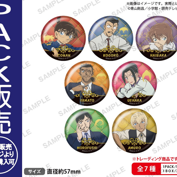 名探偵コナン トレーディングホログラム缶バッジ 長椅子ver.【PACK
