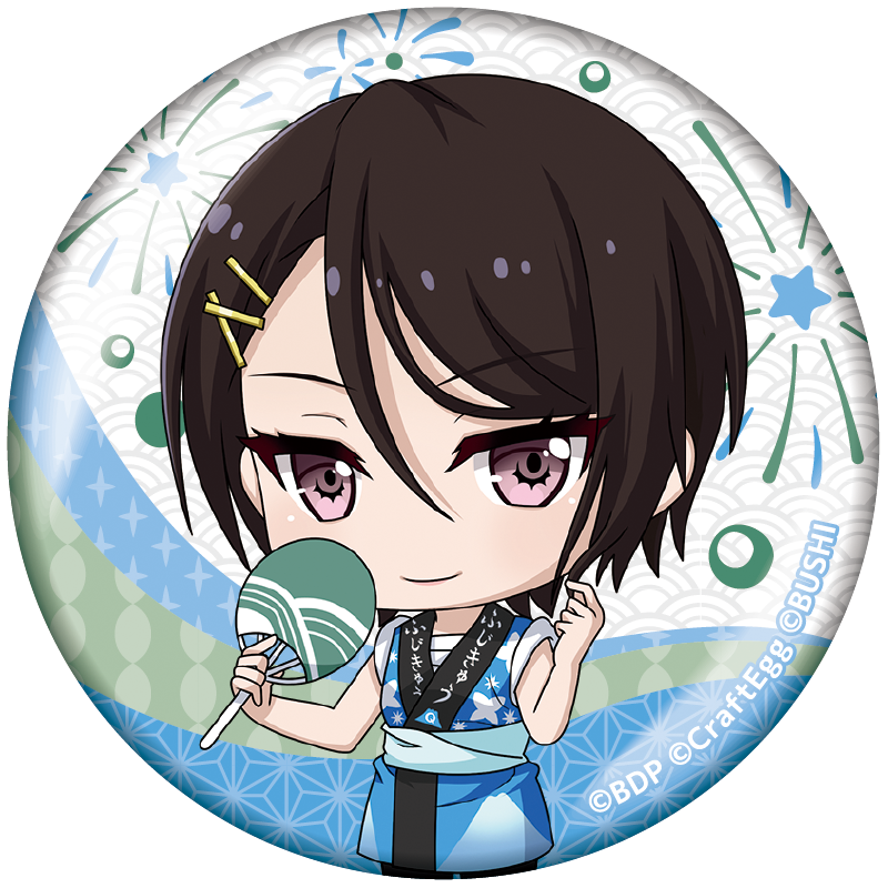 バンドリ 白金燐子 Flamme/Wasser 缶バッジ 白金燐子 「Flamme