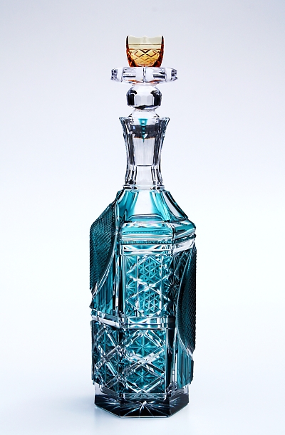 薩摩切子 デキャンタ 酒瓶 ラグジュアリー｜しょうほう 頌峰【ガラス