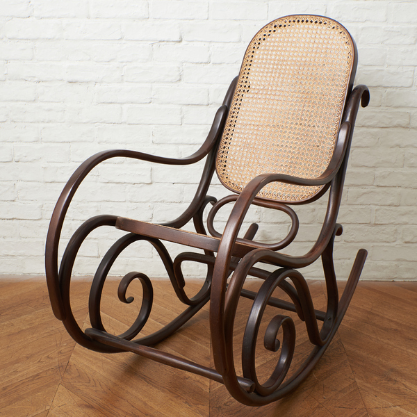 アンティークTONチェアB⭐︎トーネットチェアダークブラウン彫刻入り