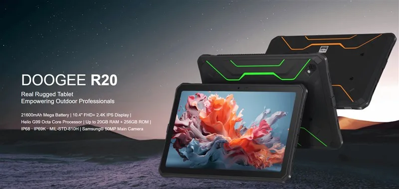 AnTuTu 40万点クラス「DOOGEE R20」タフネスタブレット – バッテリー