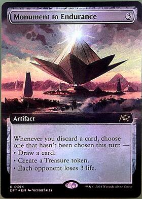 MTG 忍耐の記念碑 3枚 DFT)Monument to Endurance(0237)/忍耐の記念