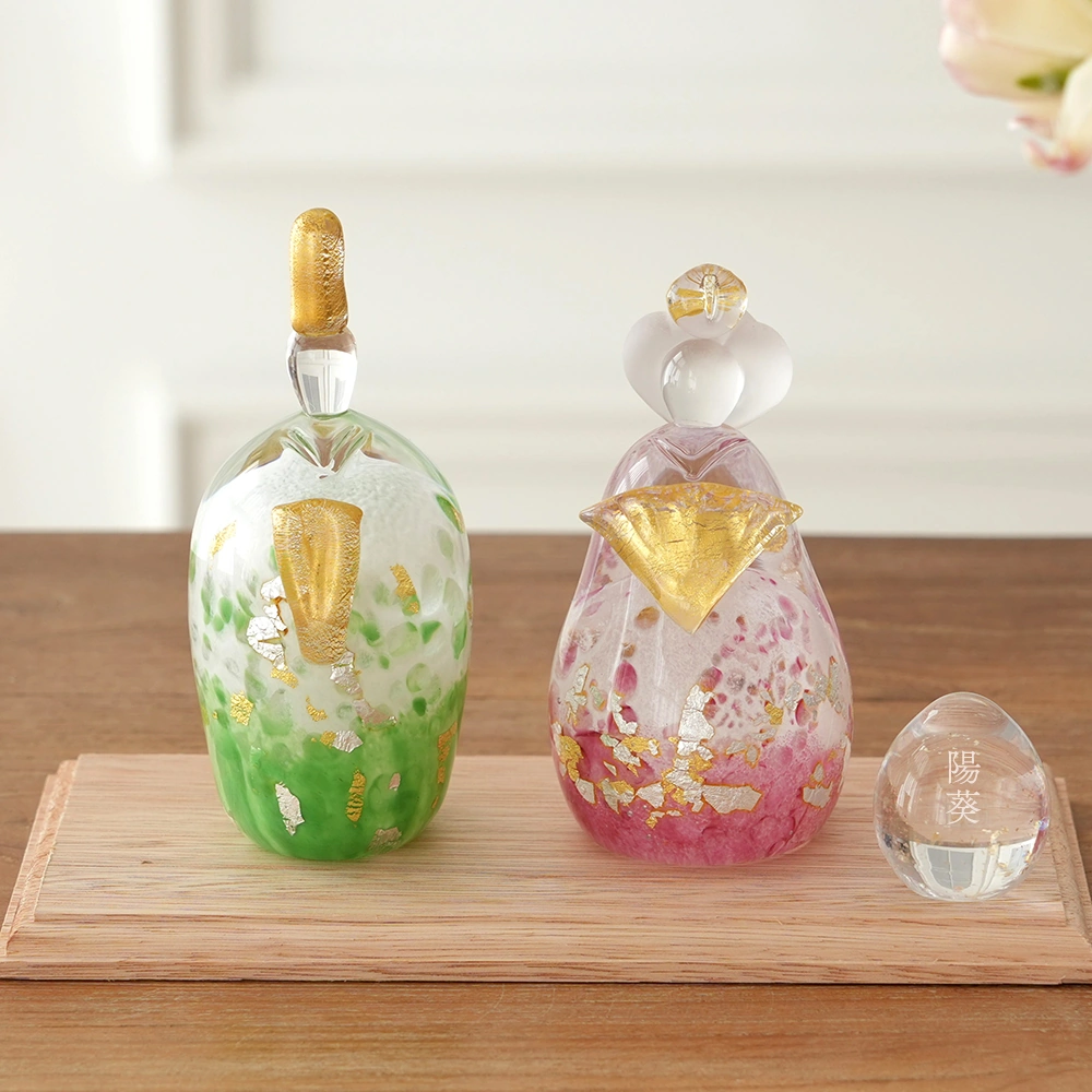 初節句 ひなまつり 雛人形】ガラス雛飾り 桜お雛様セット