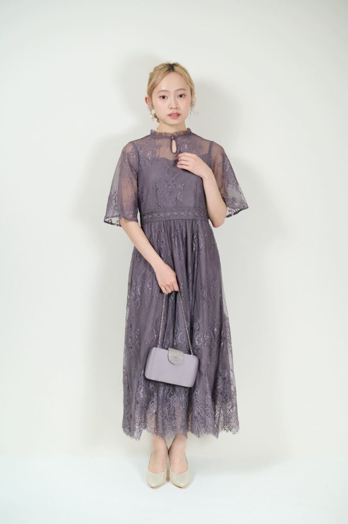 ラベンダー・パープル系ゲストドレス | 横浜で結婚式のパーティドレス