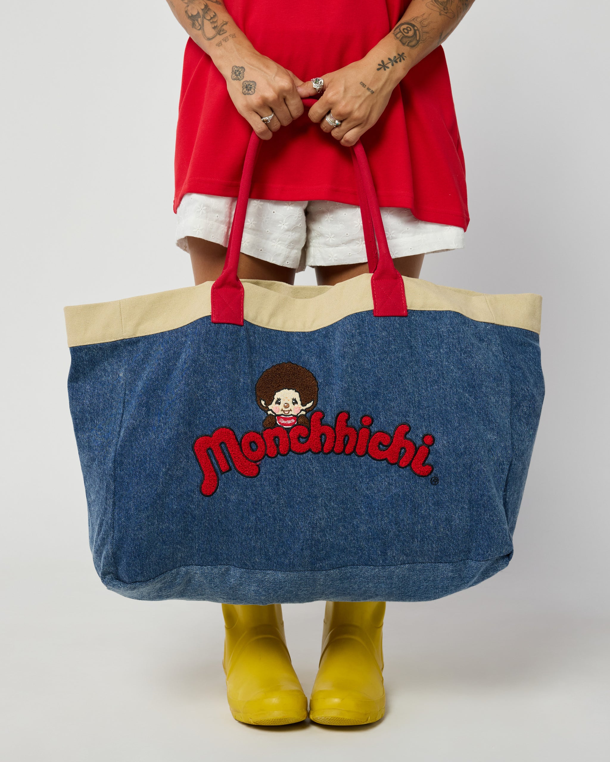 Monchhichi™ Washed Denim Tote Bag – Samii Ryan