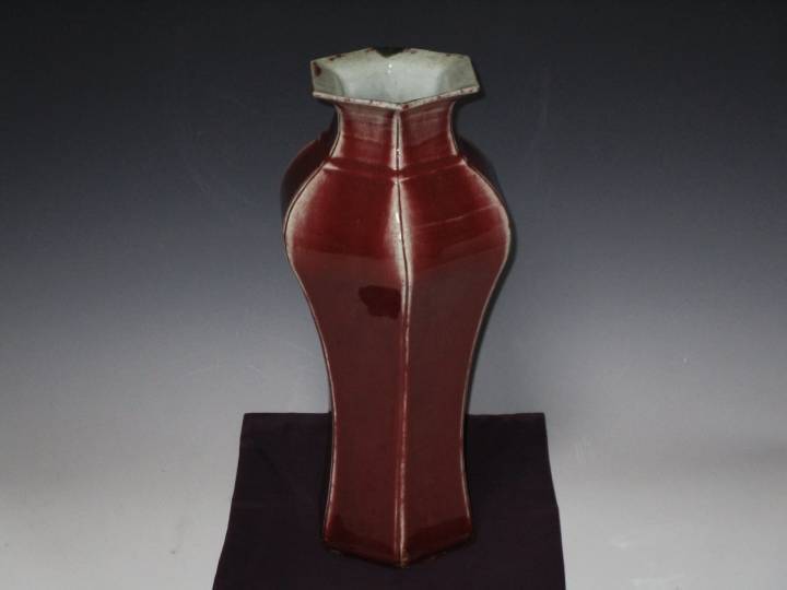 清朝中国美術辰砂碗茶道具置物本物