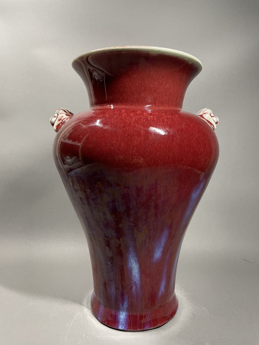 中国景徳鎮製 孔雀牡丹漢詩 大型花瓶 中国景徳鎮製 孔雀牡丹漢詩 大型