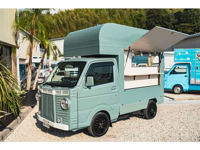 ☆商談中☆ 5546 プルバックミニカー スズキキャリイ風 手作りパン移動