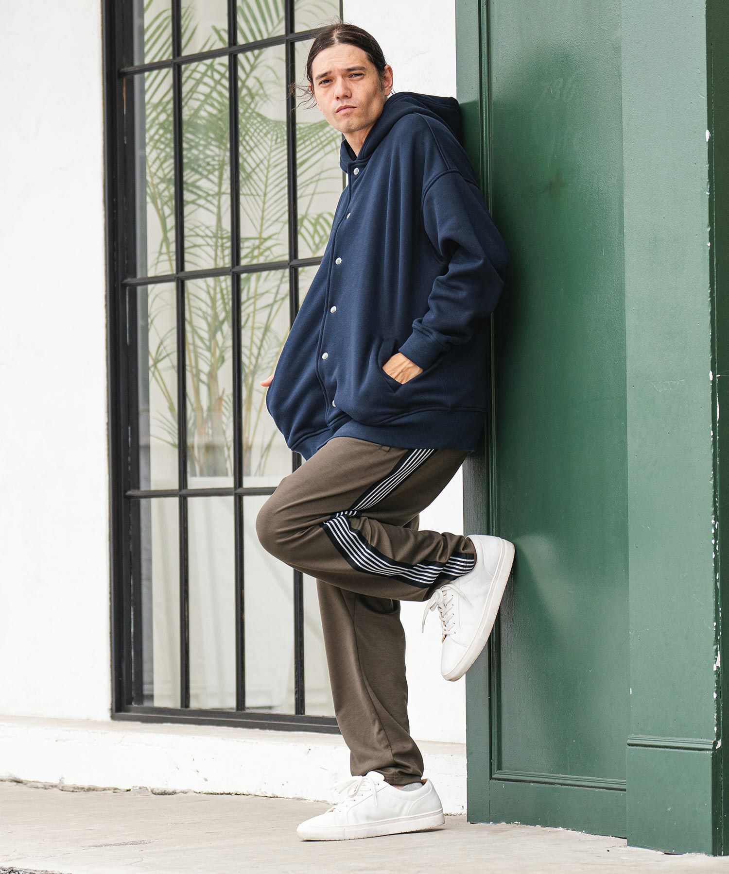 50%OFF【CAMBIO(カンビオ)】Side Line Sarrouel Cut Pants サルエル