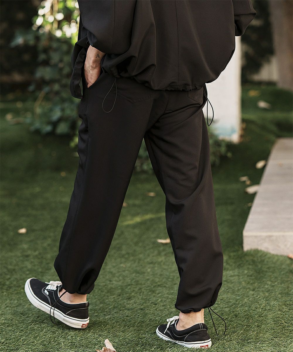 50%OFF【CAMBIO(カンビオ)】TR裾絞りセミワイドパンツ(CMB-R0065