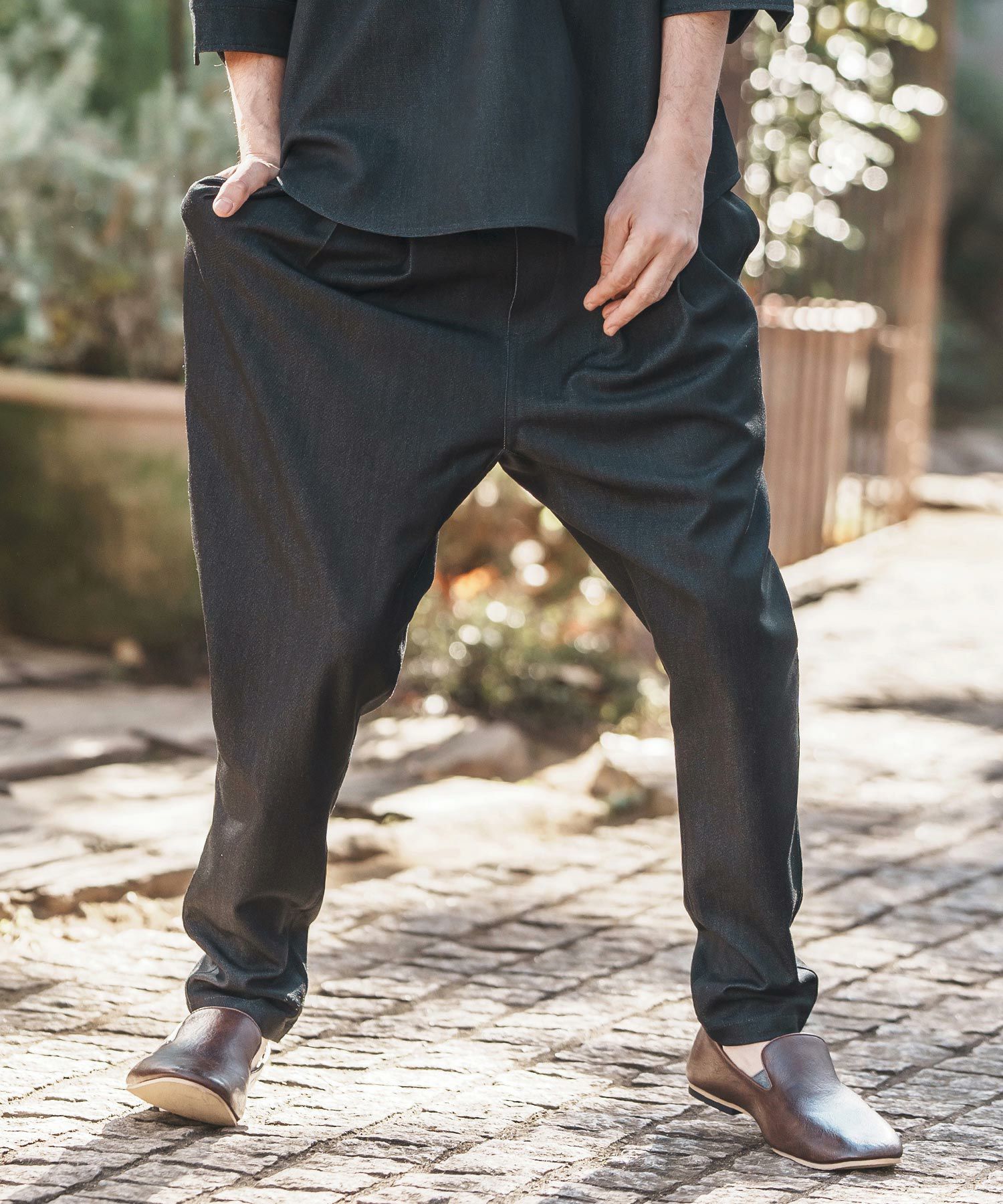 LGBサルエルパンツ 焦茶色 サイズ29 LGBサルエルパンツ 焦茶色 サイズ29