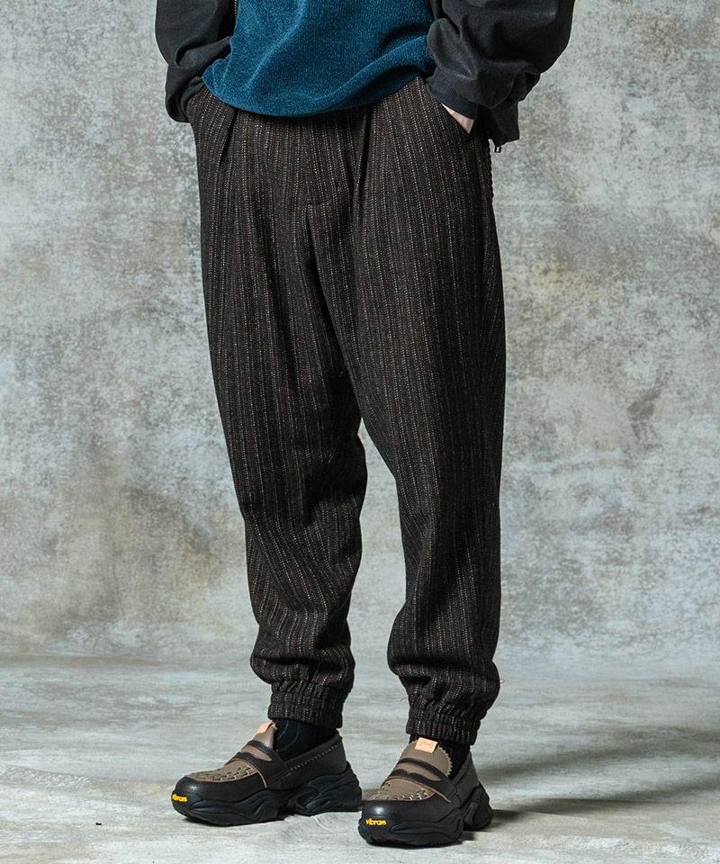 glamb(グラム)】Deformed Tweed Slacks デフォームツイードスラックス