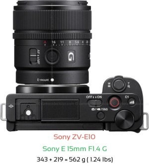 Sony ZV-E10 Camera and Sony E 35mm F1.8 OSS Lens
