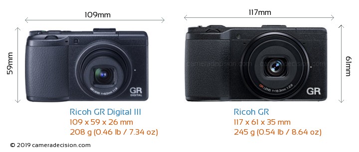 Ricoh GR Digital III vs Ricoh GR Detailed Comparison