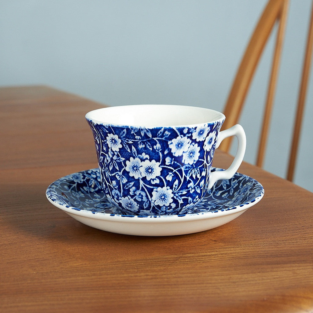 骨董 ブルーウィロー カップ&ソーサー2客 バーレイ ティーカップ