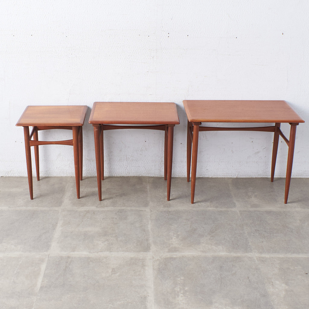 61207]デンマーク Kai Kristiansen ヴィンテージ ネストテーブル 北欧