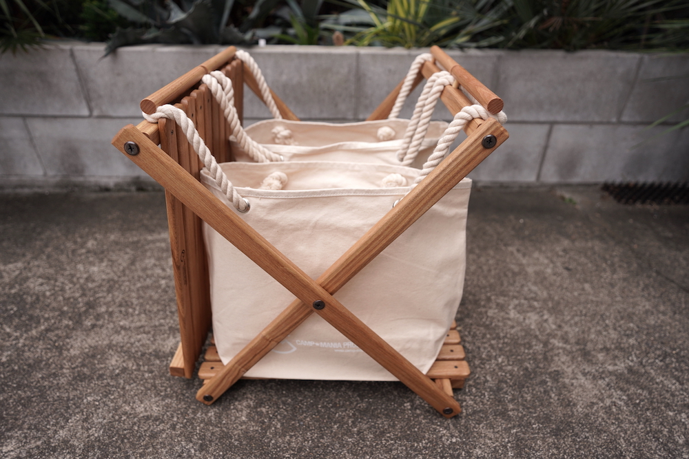 キャンプマニアプロダクツ 廃盤 トラッシュスタンドテーブル SOLD OUT