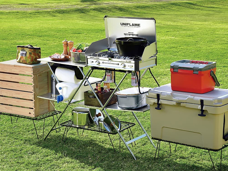 Coleman 2バーナーバーベキューコンロ &キッチンテーブルセット