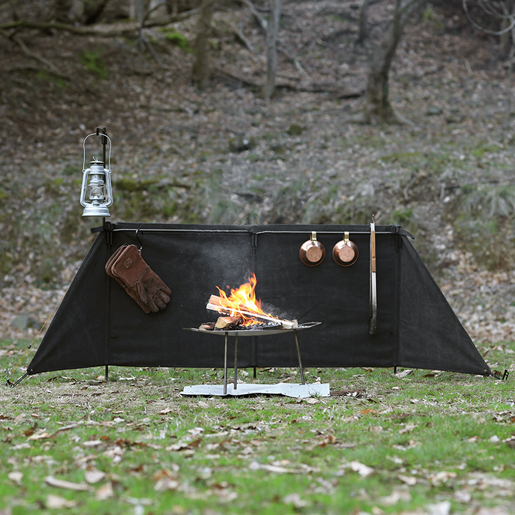 新色ブラック登場！クイックキャンプの焚火陣幕 焔-HOMURA（ほむら