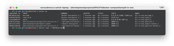 Install Specify 7 with Docker - Configuration & Installation