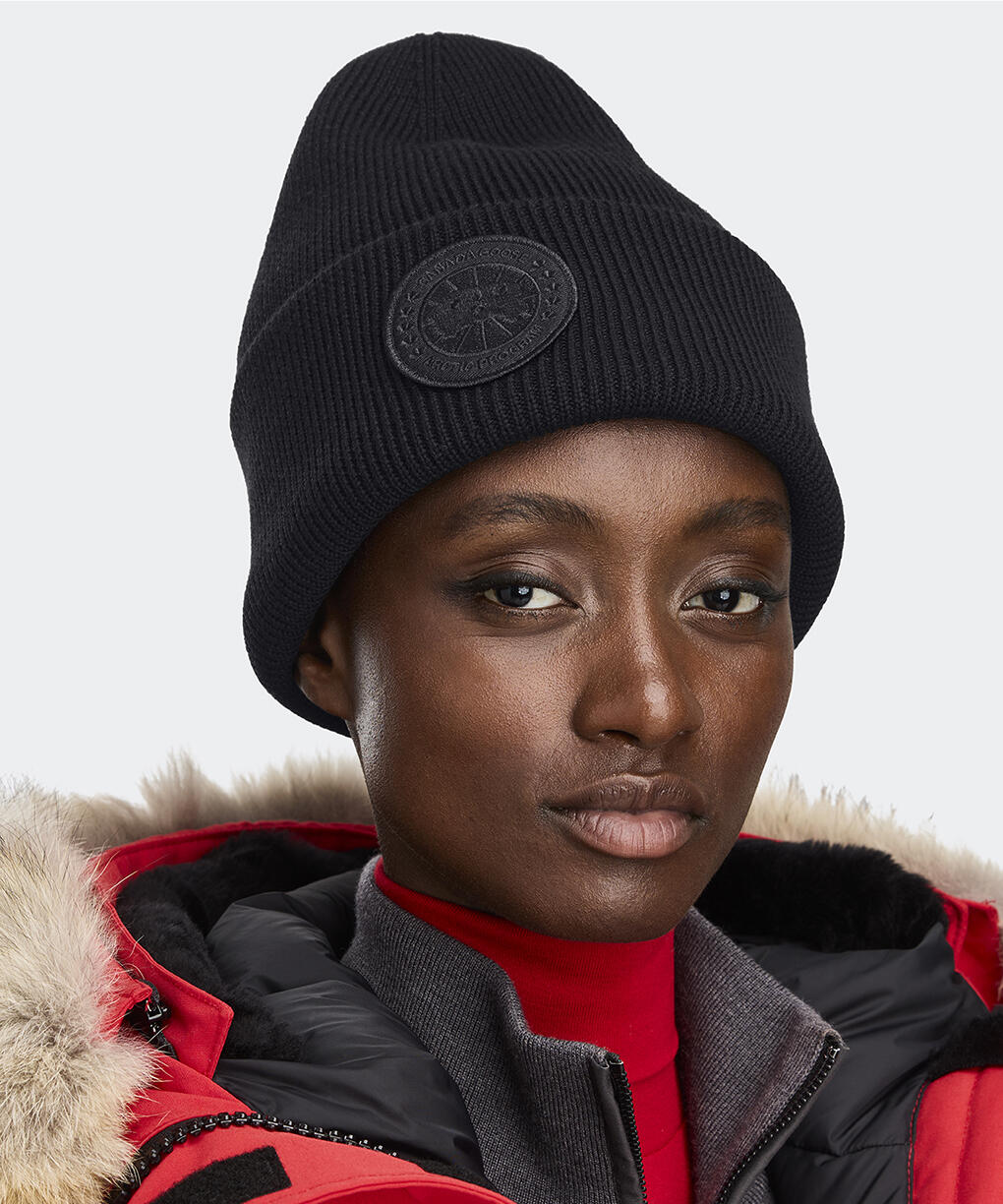 カナダグース ニット帽 黒 アークティックプログラム CANADA GOOSE