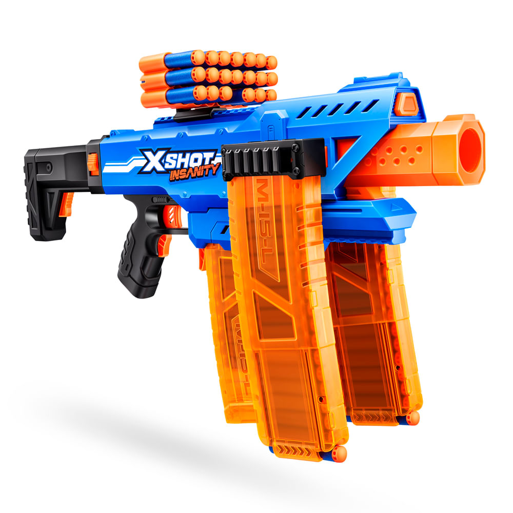 Lançador de Dardos X-Shot Insanity Motorized Clip Mania