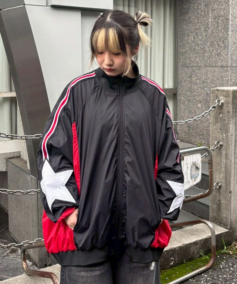 RACING NYLON TRACK ZIP UP JACKET | Candy Stripper（キャンディ