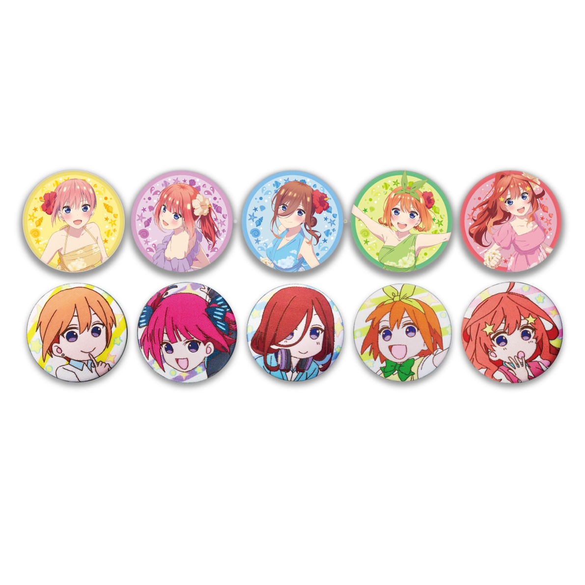 ランダム缶バッジ 全10種(五等分の花嫁＊) | きゃにめ