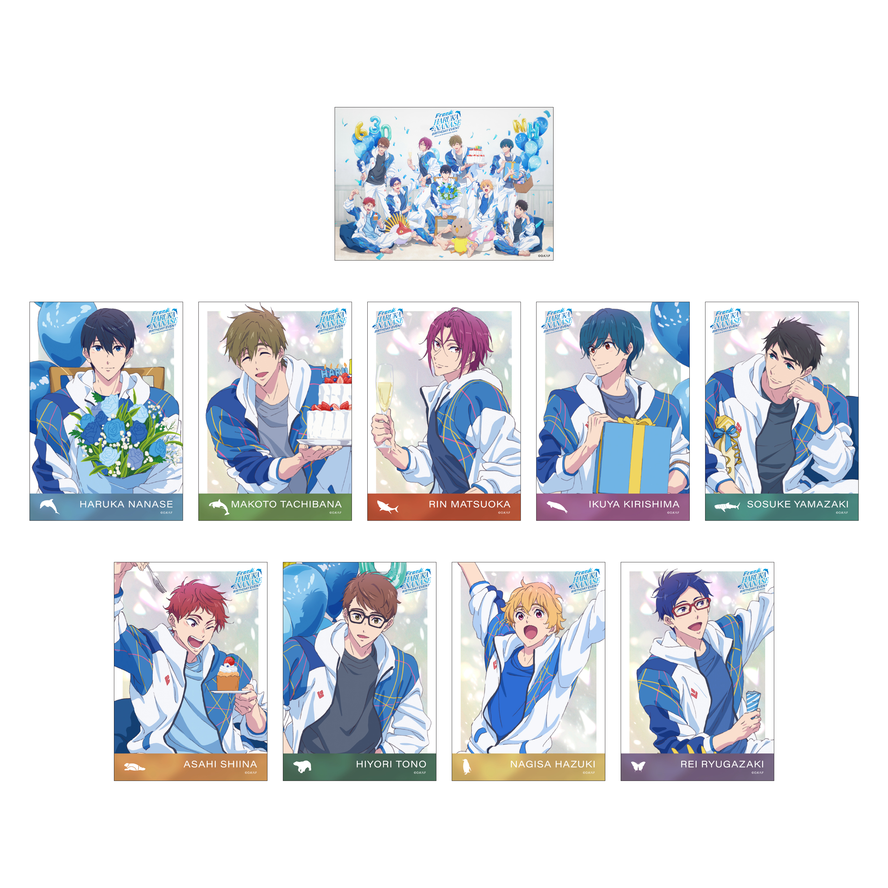 Free!七瀬遙100名様限定当選品ブロマイド Nanase Haruka