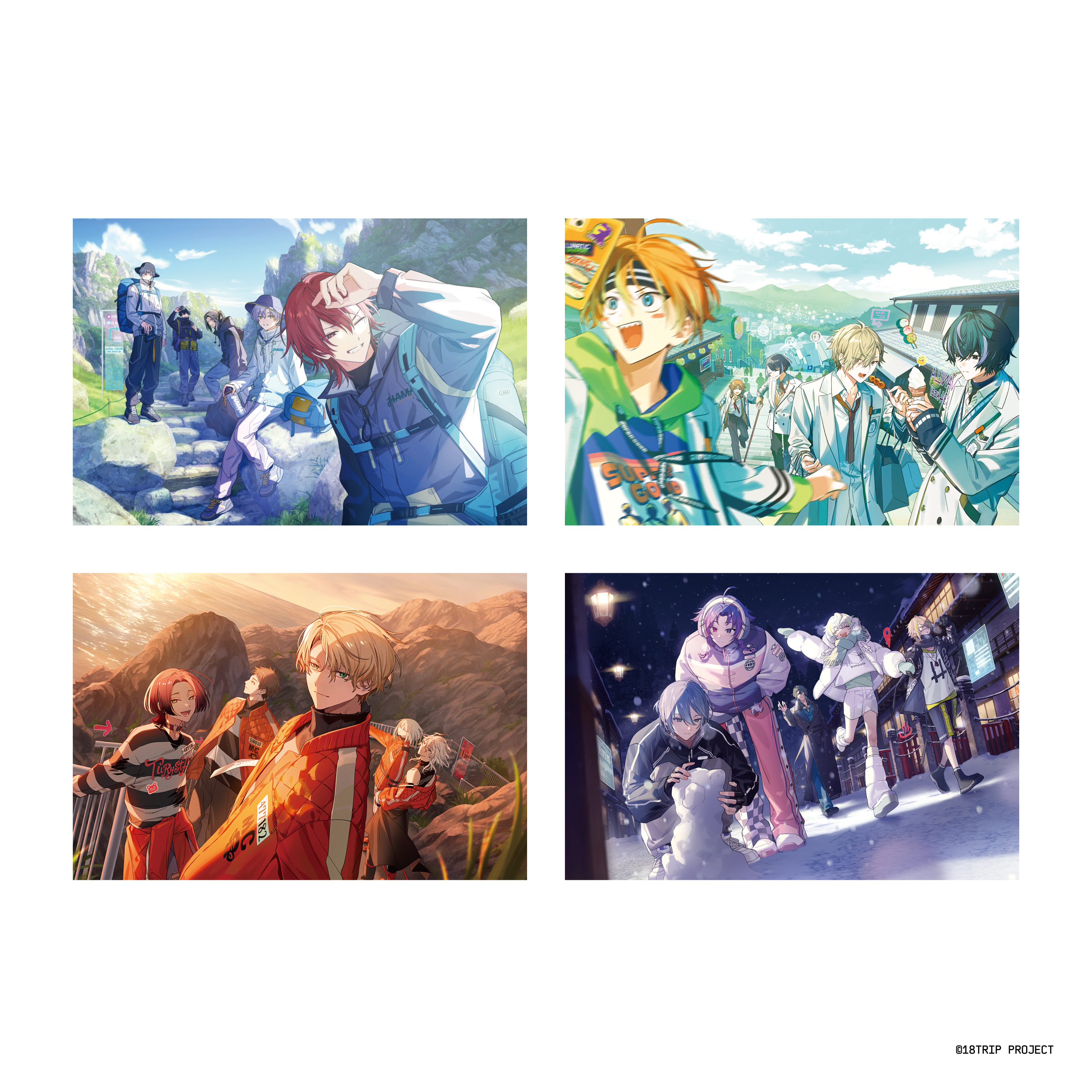 18TRIP ユニットキービジュアルポストカードセット | きゃにめ