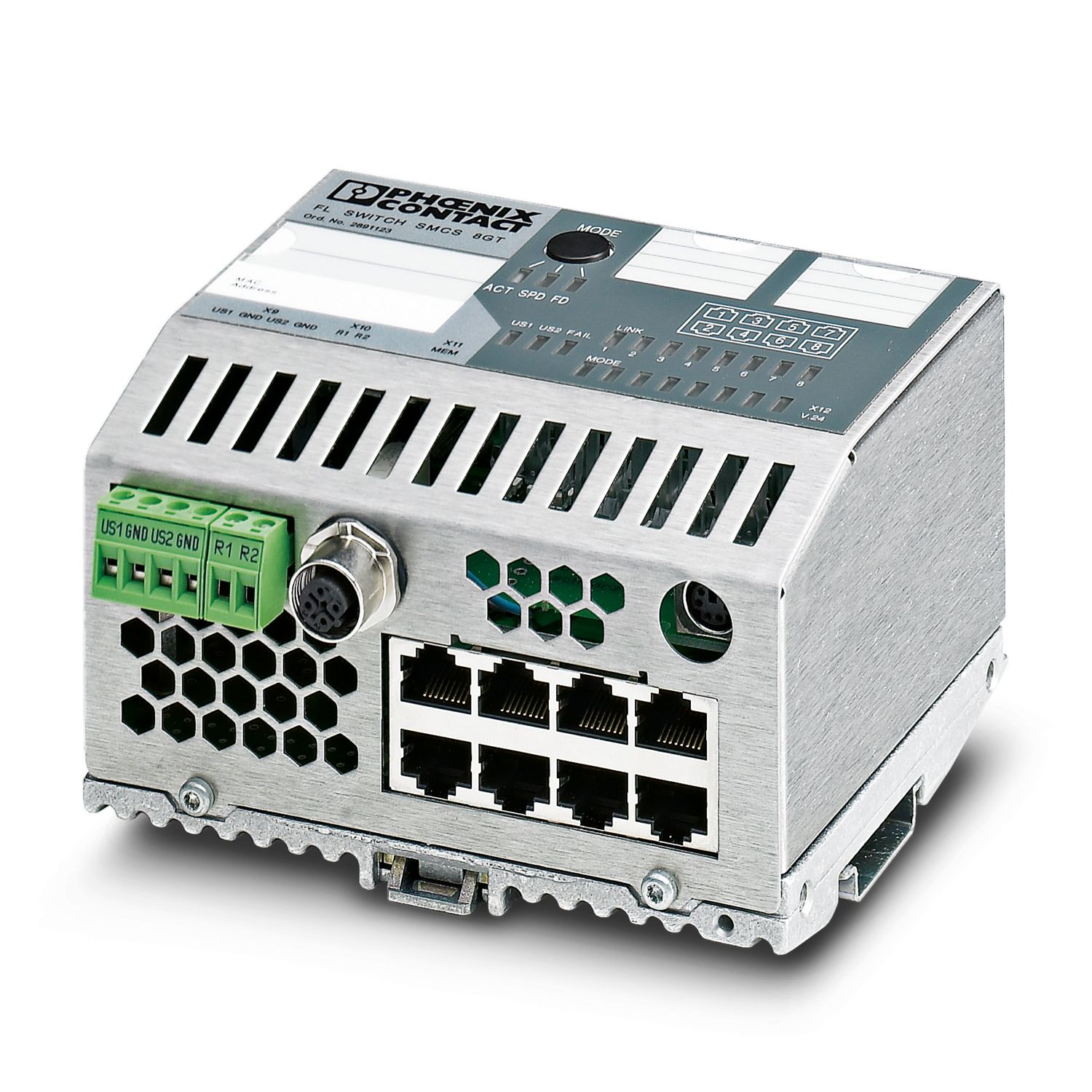 FL SWITCH SMCS 8TX - Industrial Ethernet Switch - 2989226