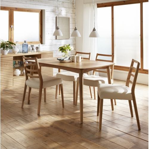 大塚家具 ダイニングチェア「シネマ Aタイプ」レッドオーク材ホワイト