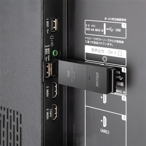 バッファロー SSD-PUT1.0U3-BKC 外付けSSD 1TB | ヤマダウェブコム
